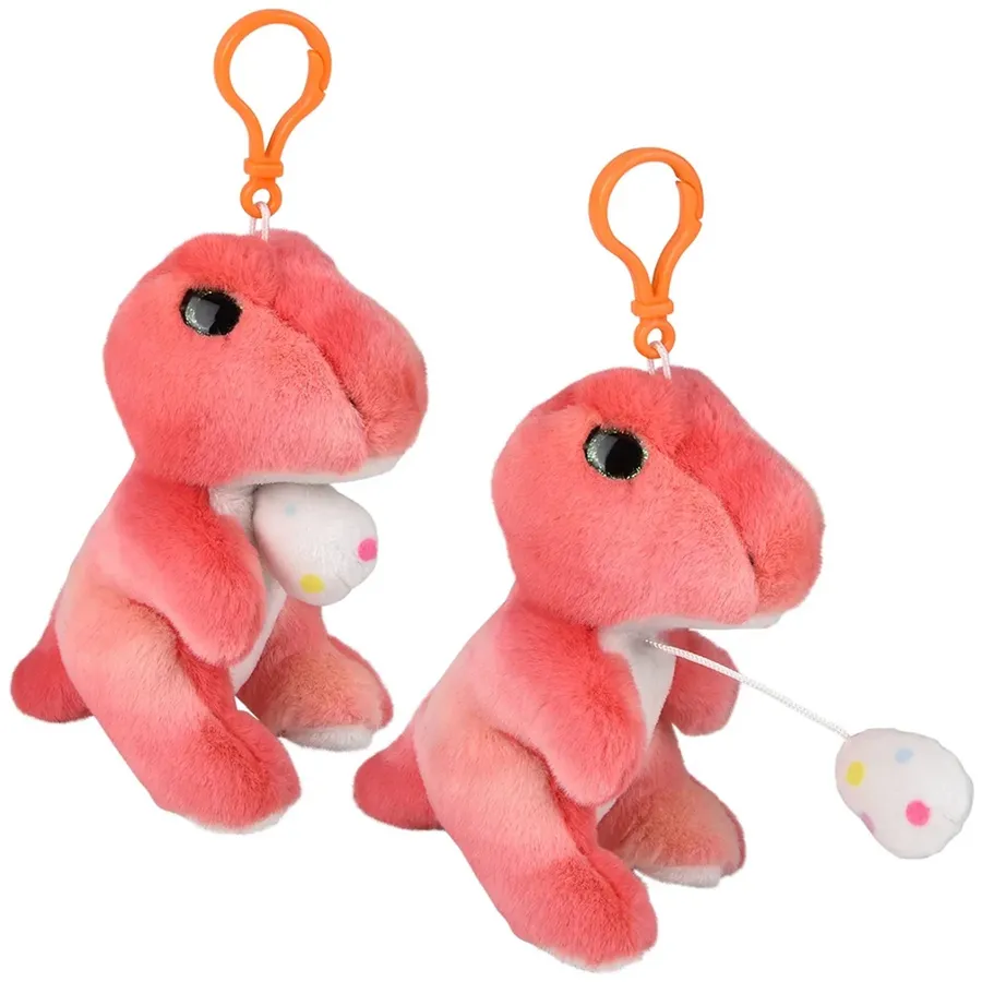 Plush T-Rex Backpack Clip On Keychain For Kids — wholesale Plush & Squishies by the case