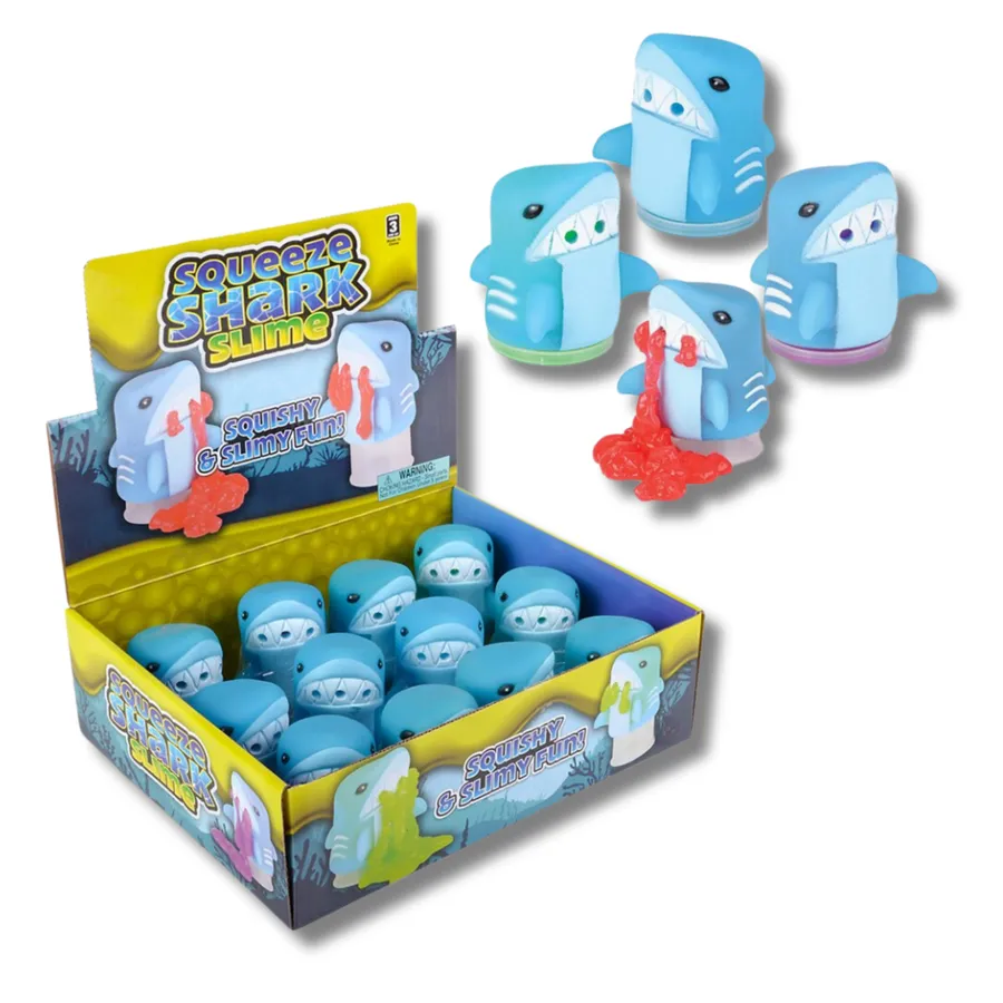Squeeze Shark Slime Kids Toy - Assorted — wholesale Fidgets & Sensory by the case