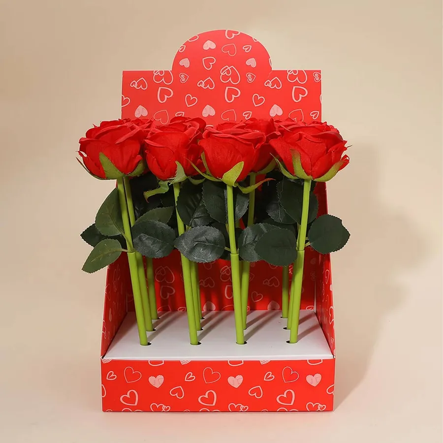 Rose Stem Ball Pens For Gift — wholesale Stationery & Office by the case