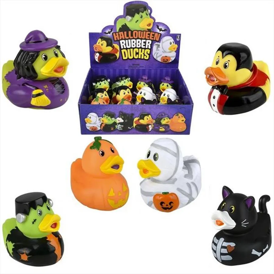 Halloween Mini Rubber Ducks - Assorted Spooky Bath Toys & Party Favors — wholesale Seasonal & Holiday by the case