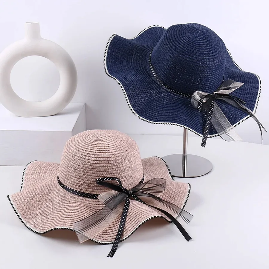 Casual Breathable Straw Hat For Women's - Assorted — wholesale Apparel & Accessories by the case