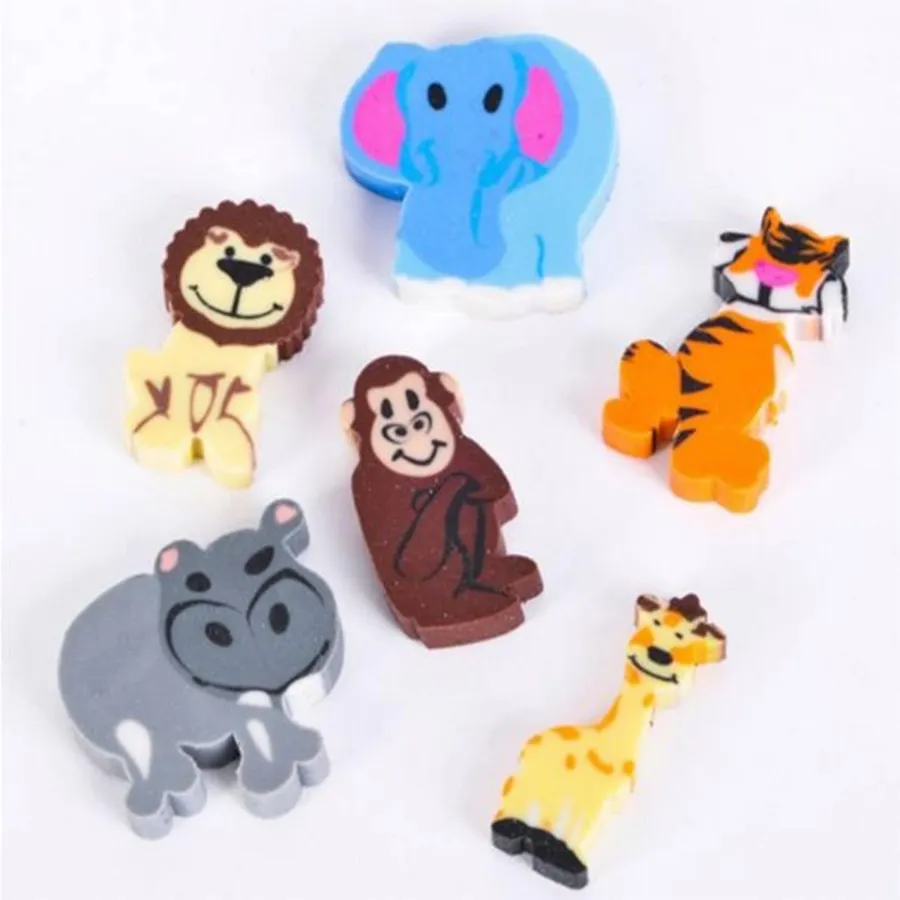 Keeraft Mini Zoo Erasers - School, Camp, Keeraft Home Gifts — wholesale Stationery & Office by the case
