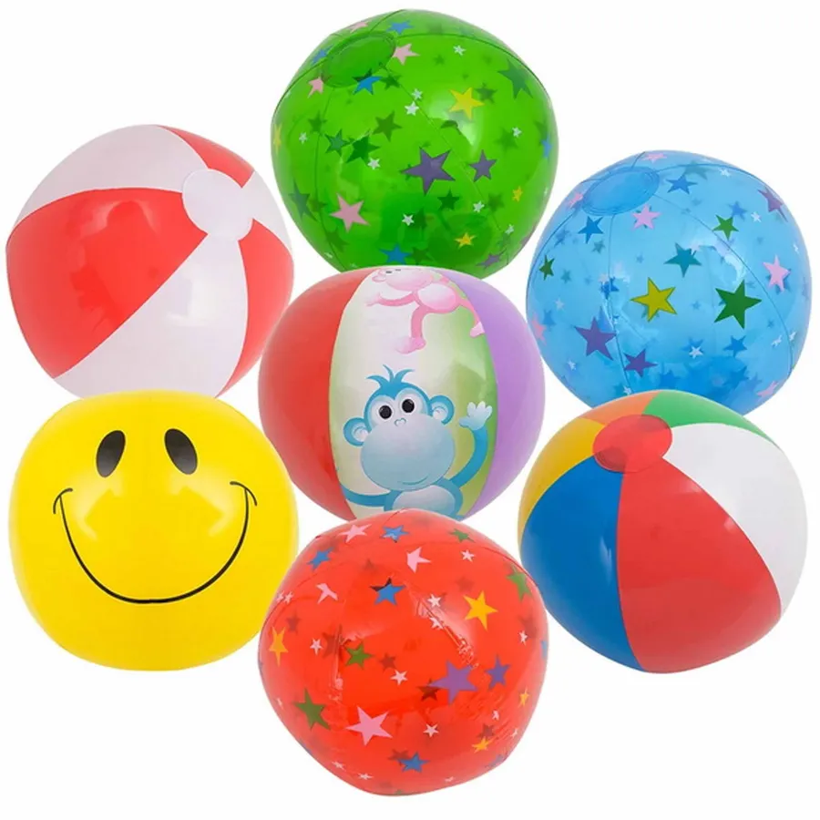 Colorful Beach Ball Kids Toy - Assorted — wholesale Toys & Games by the case