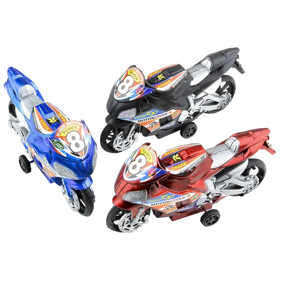 Pullback Motorcycle Fidget Kids Toy- Assorted — wholesale Fidgets & Sensory by the case
