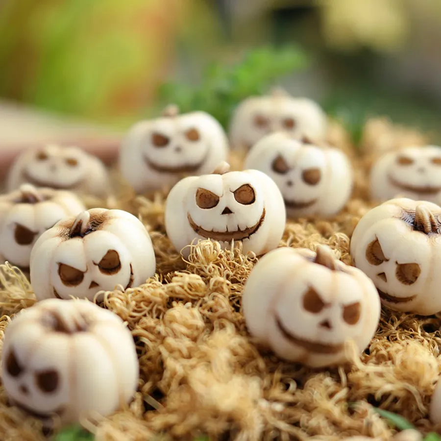 White Resin Pumpkin Decor Small Harvest Joy Statues — wholesale Home & Décor by the case