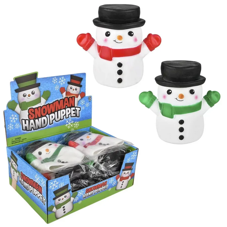 Holiday Snowman Finger Hand Puppet Kids Toy — wholesale Seasonal & Holiday by the case