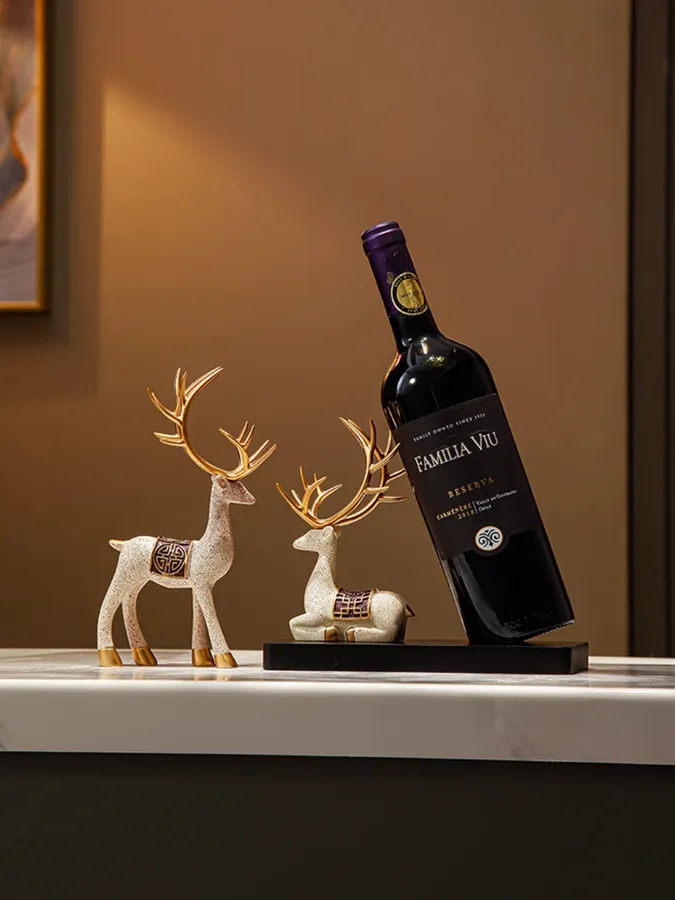 Auspicious Deer Wine Holder — wholesale Home & Décor by the case