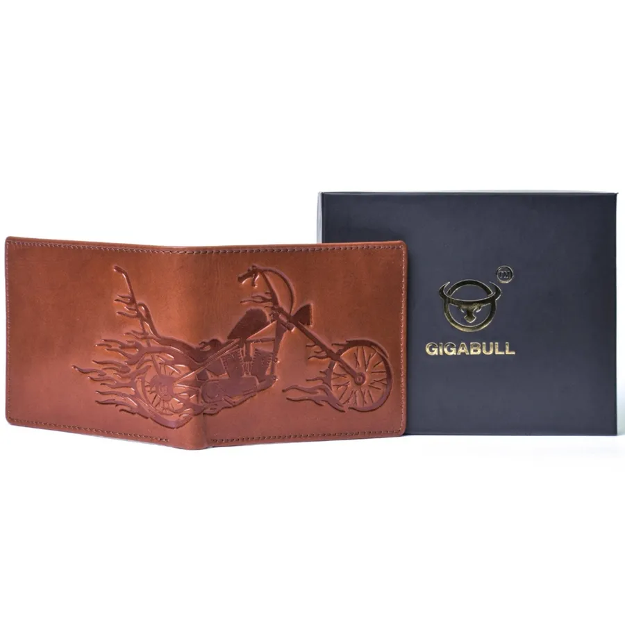Ghost Rider Men Brown Genuine Leather — wholesale Bags & Backpacks by the case