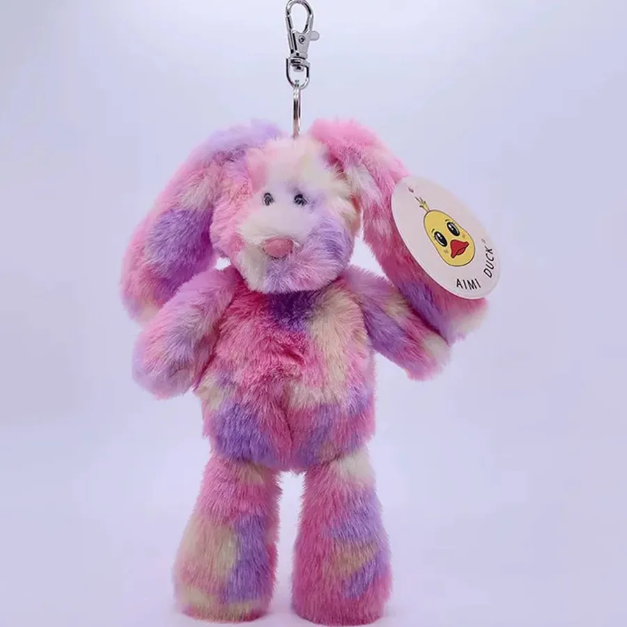 Rainbow Beer Soft Plush Keychain Kids Toy- — wholesale Plush & Squishies by the case