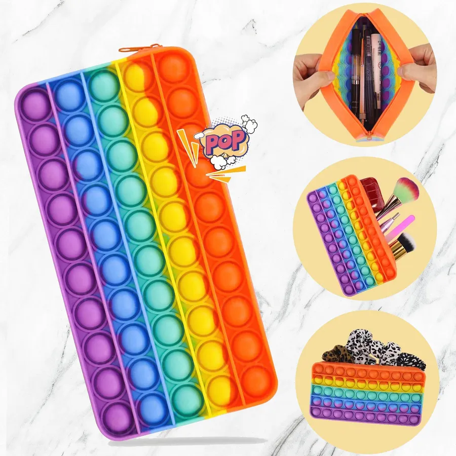 Pop It Fidget Zipper Case Kids Toys In Bulk — wholesale Fidgets & Sensory by the case