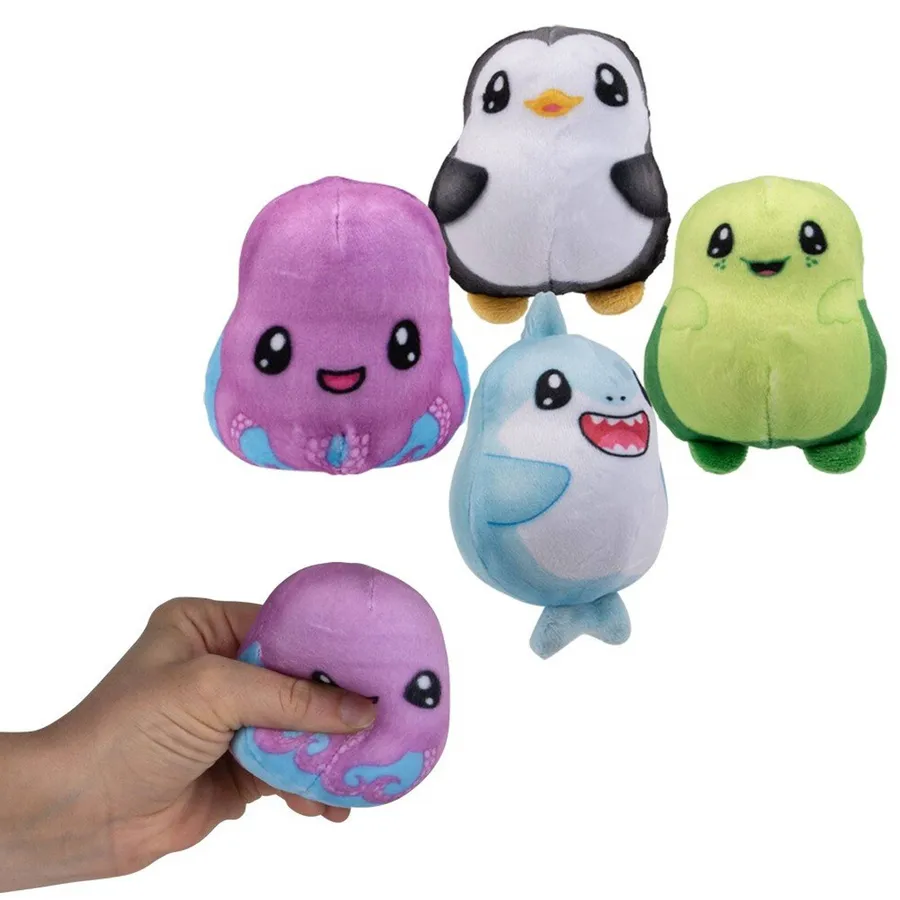 Sealife Squeeze Soft Plush Kids Toy- Assorted — wholesale Fidgets & Sensory by the case