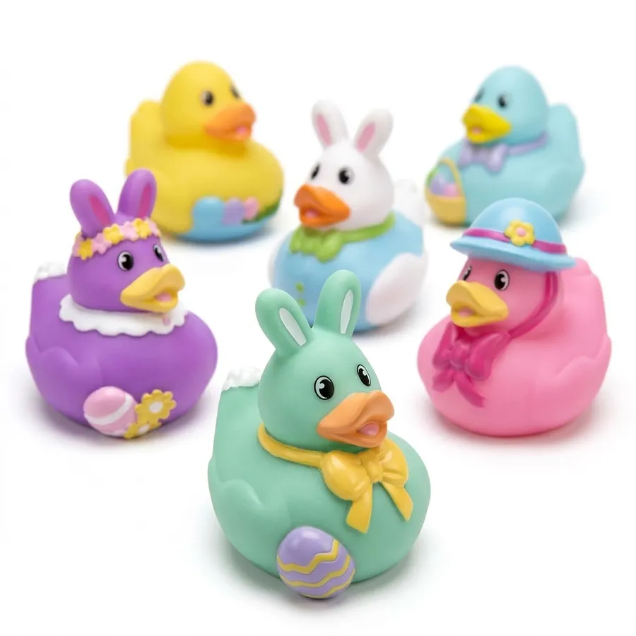 Easter Rubber Duck Toys – Kids Bath & Basket Filler — wholesale Seasonal & Holiday by the case