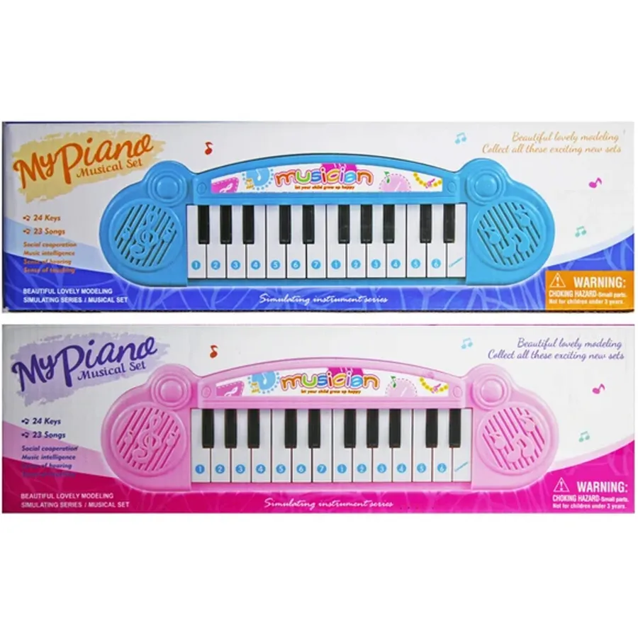 24 Key Battery Operated Keyboard Kids Toys — wholesale Toys & Games by the case