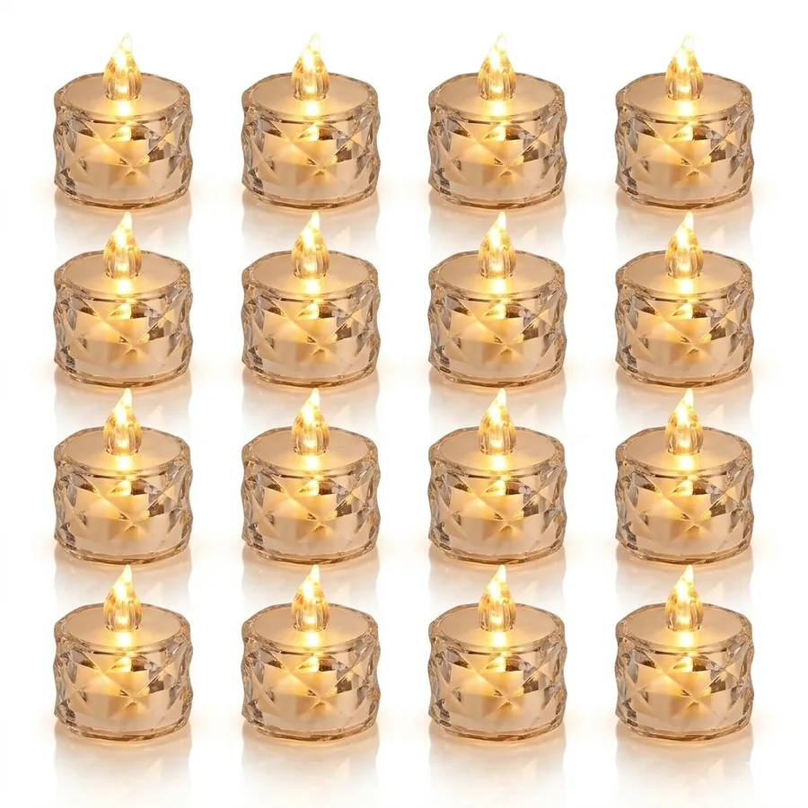 16pc Crystal LED Candles – Safe Cozy Decor Best Seller — wholesale Home & Décor by the case