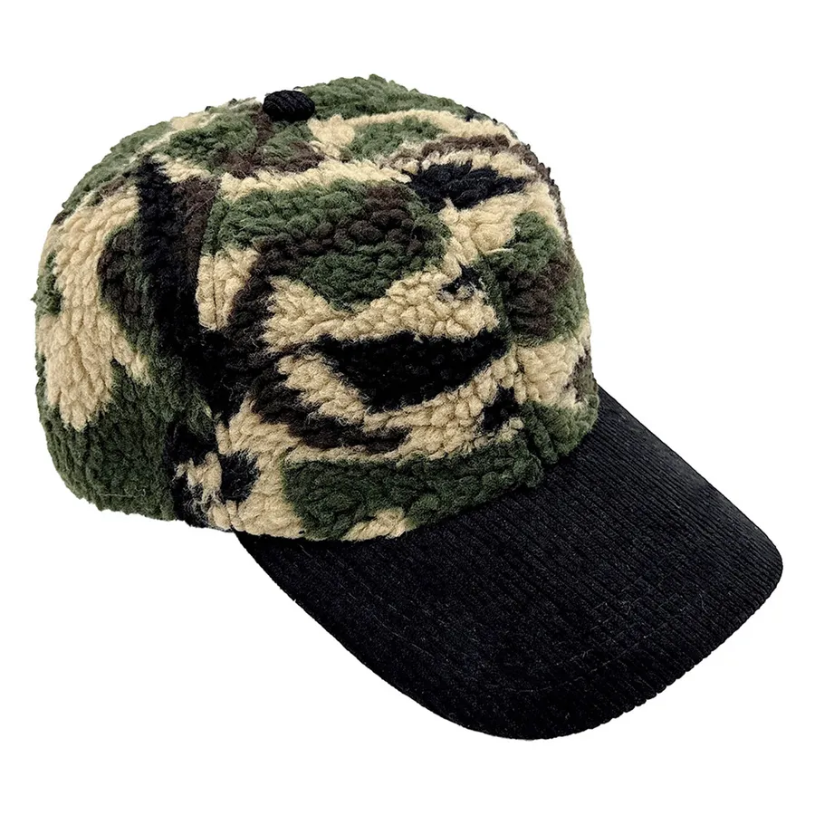 Camouflage Print Plush Baseball Cap - Assorted — wholesale Plush & Squishies by the case