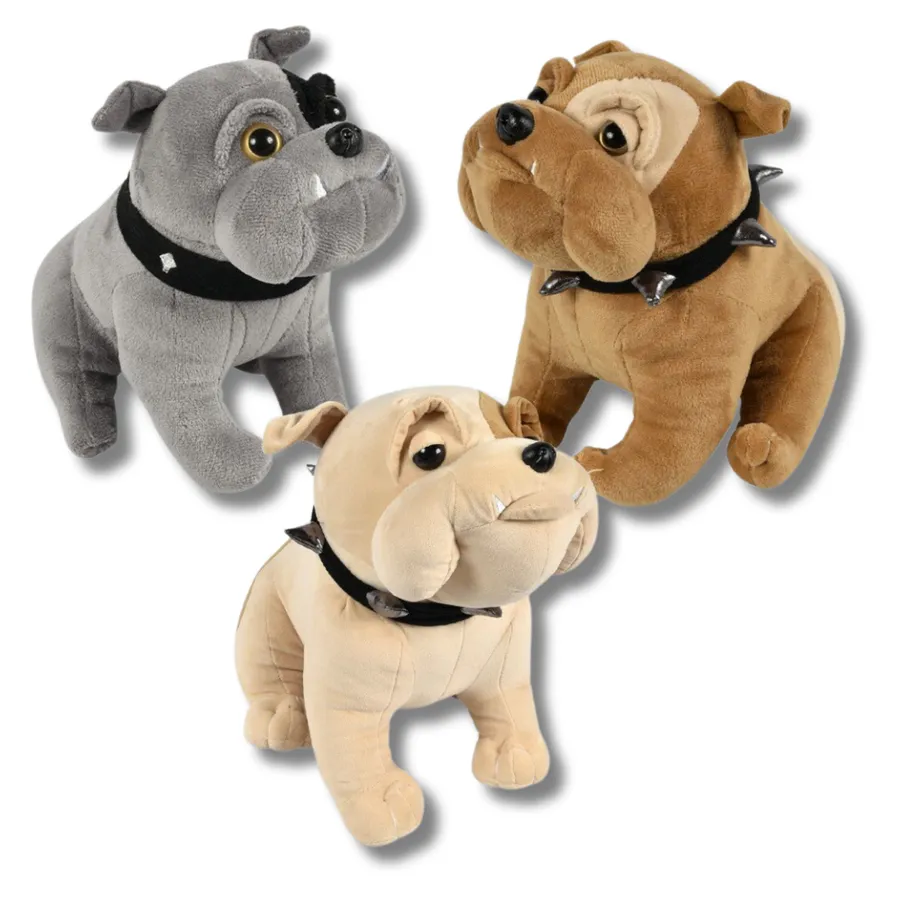 Soft Plush Cute Bulldog Kids Toys - Assorted — wholesale Plush & Squishies by the case