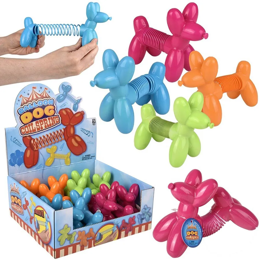 Balloon Dog Coil Spring Kids Toys For — wholesale Party & Gifts by the case