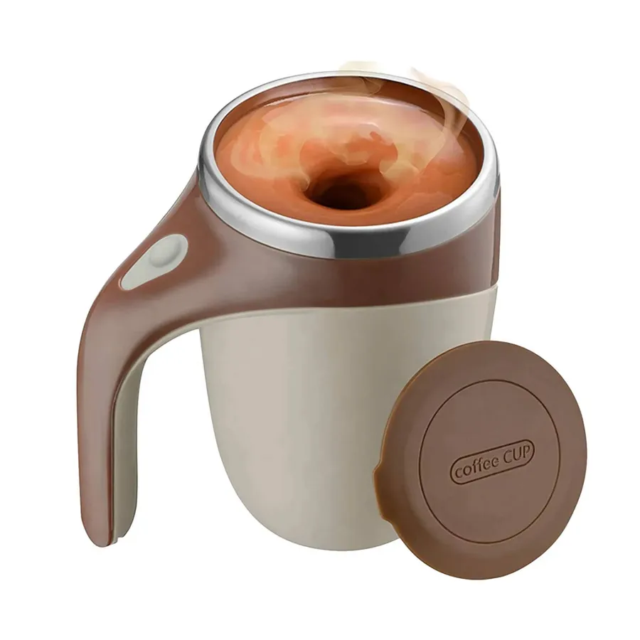 Automatic Self-Stirring Mug | Insulated Stainless Steel — wholesale Kitchen & Drinkware by the case