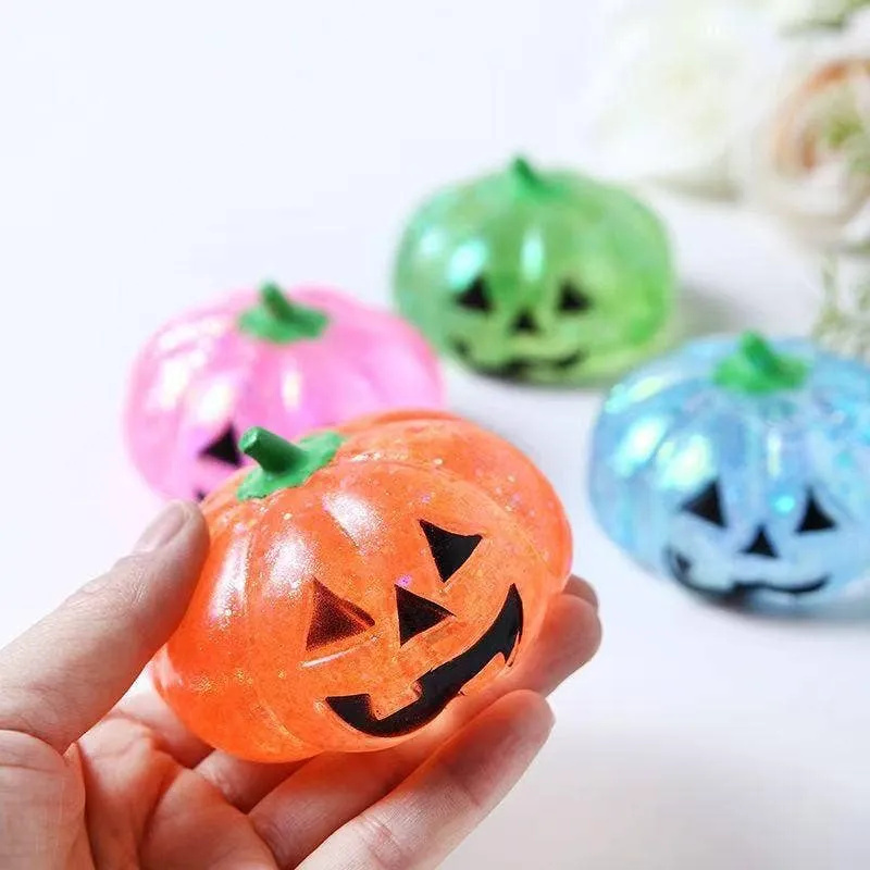 Halloween Pumpkin Soft Squishy Fidget Kids Toy- Assorted — wholesale Fidgets & Sensory by the case