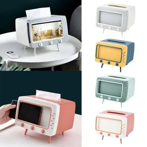 Multi-Function Tissue Box & Phone Stand | Desk Organizer — wholesale Tech & Gadgets by the case