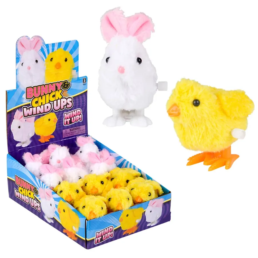 Easter Bunny & Chick Wind Ups Kids Toy In Bulk — wholesale Seasonal & Holiday by the case