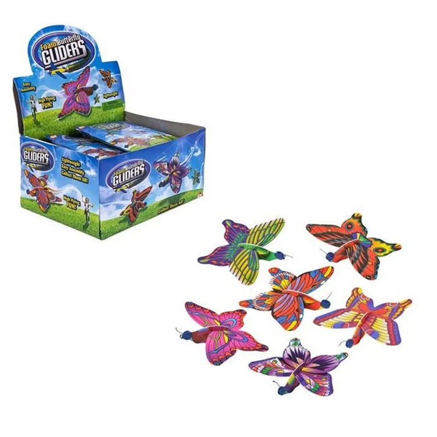 Butterfly Glider Toys | Assorted | Size 7"inch — wholesale Toys & Games by the case