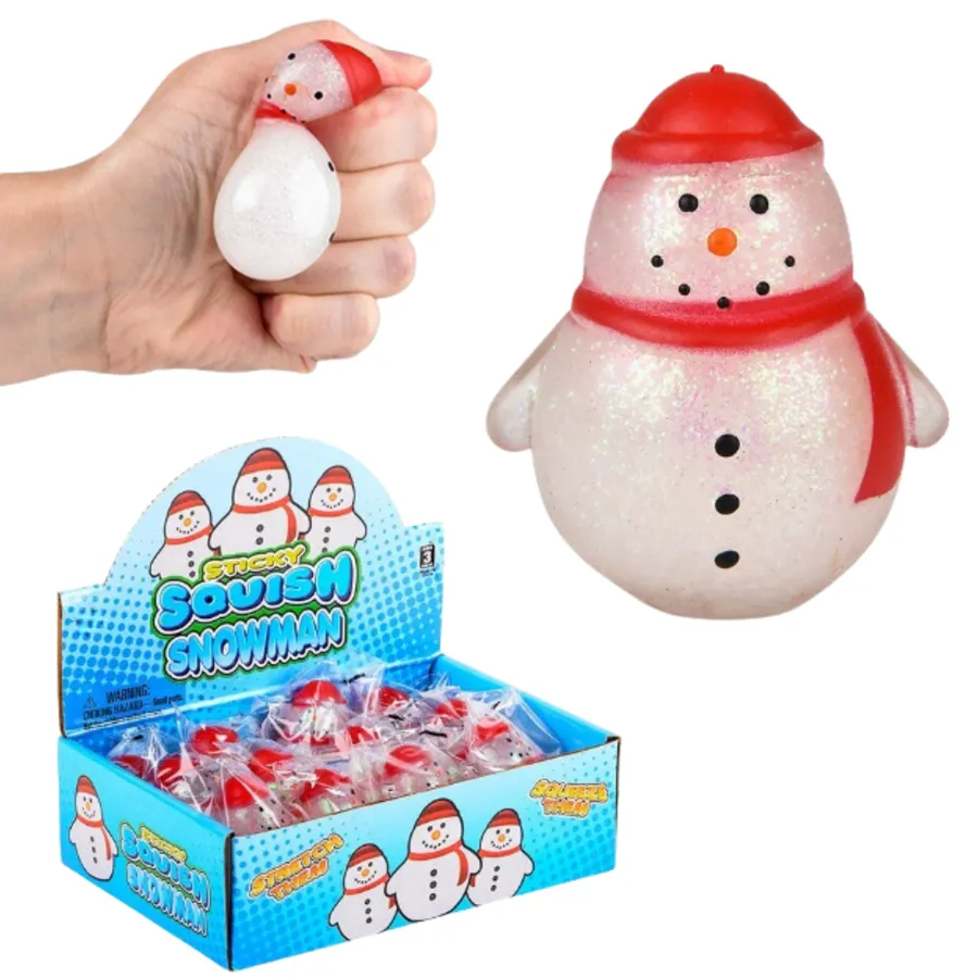 Snowman Squish Sticky Fidget Kids Toys — wholesale Fidgets & Sensory by the case