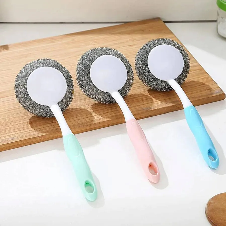 Metal Scrubber with Handle — wholesale Kitchen & Drinkware by the case