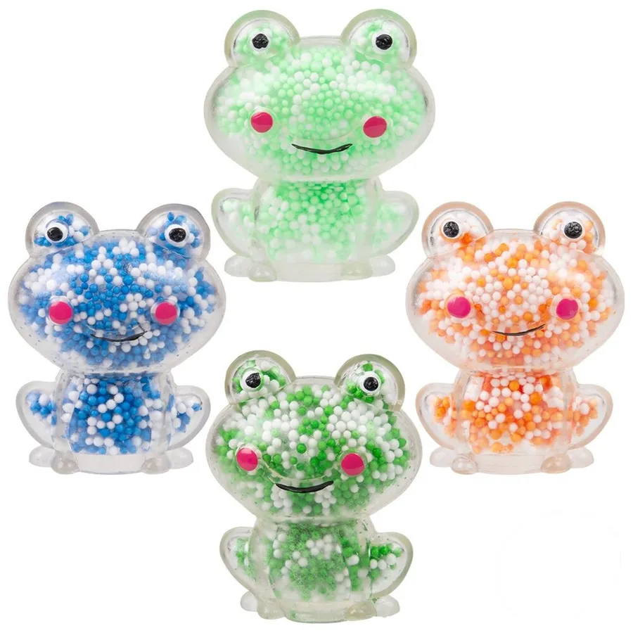 Squishy Toy Mini Squeezy Foam Bead Frog - Kids Sensory Fidget Toy — wholesale Fidgets & Sensory by the case