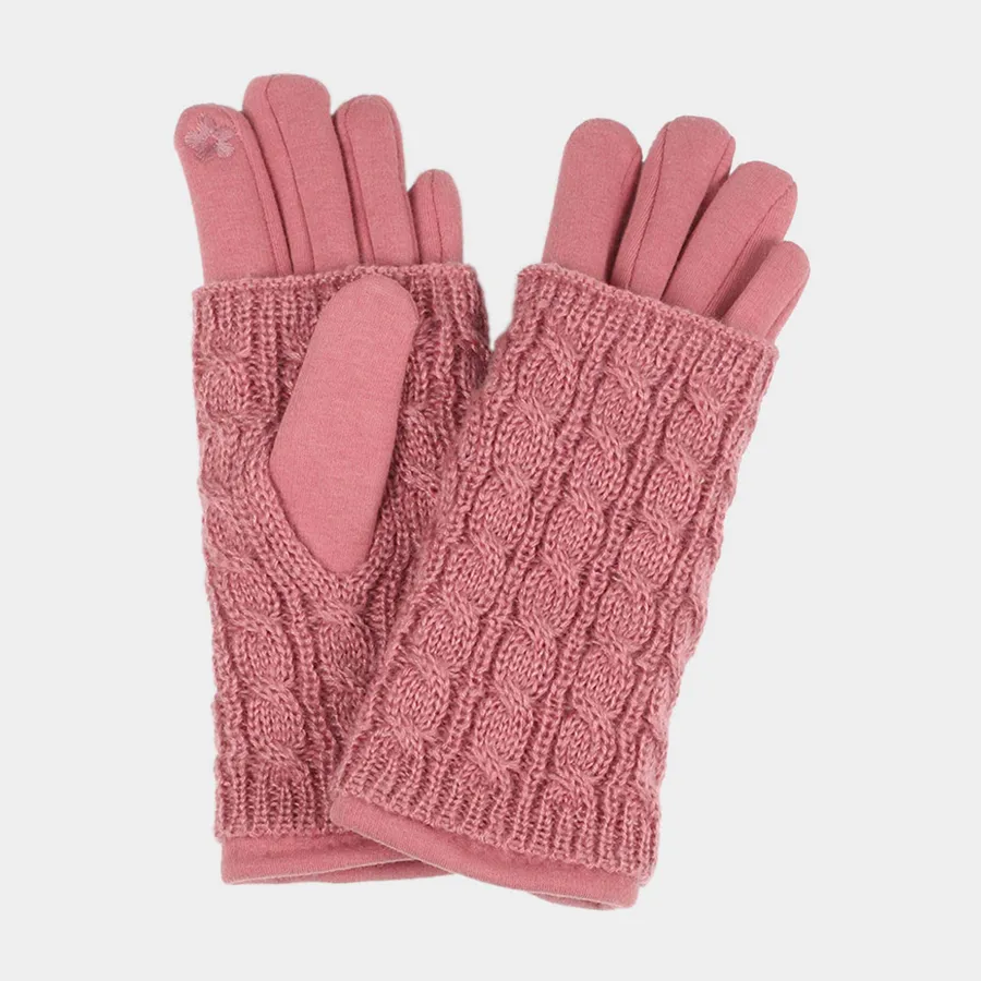 Cable Knit Winter Gloves For Women's - Assorted — wholesale Tech & Gadgets by the case