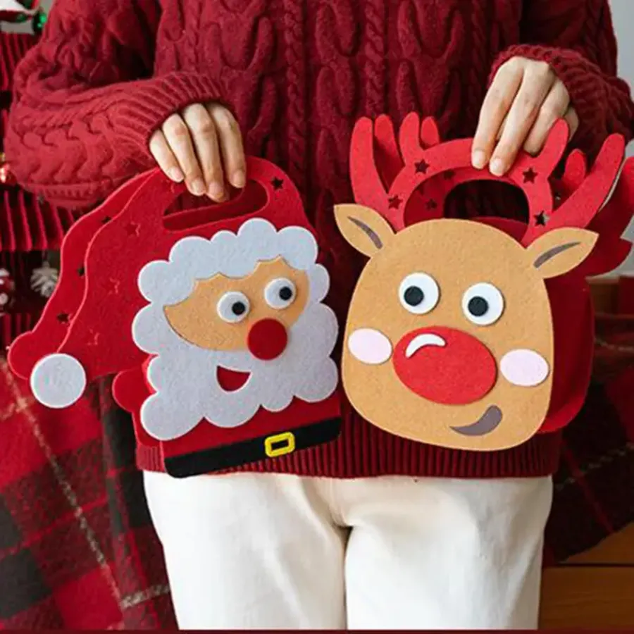 Creative Felt Christmas Gift Bag for Kids & Candy — wholesale Seasonal & Holiday by the case