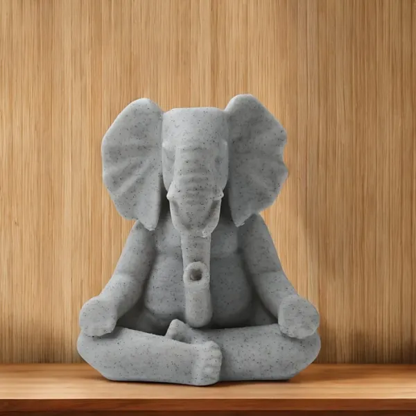 Yoga Elephant Figurine – Decorative Collectible Gift — wholesale Home & Décor by the case