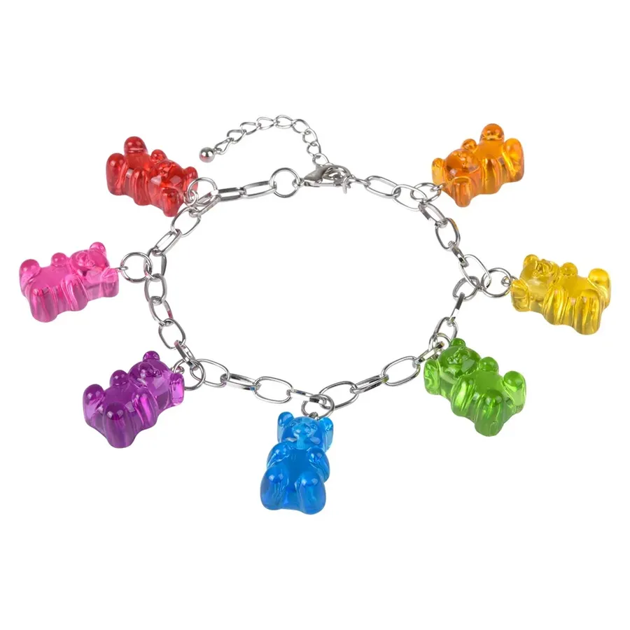 Colorful Bear Charm Bracelet For Kids — wholesale Keychains & Charms by the case