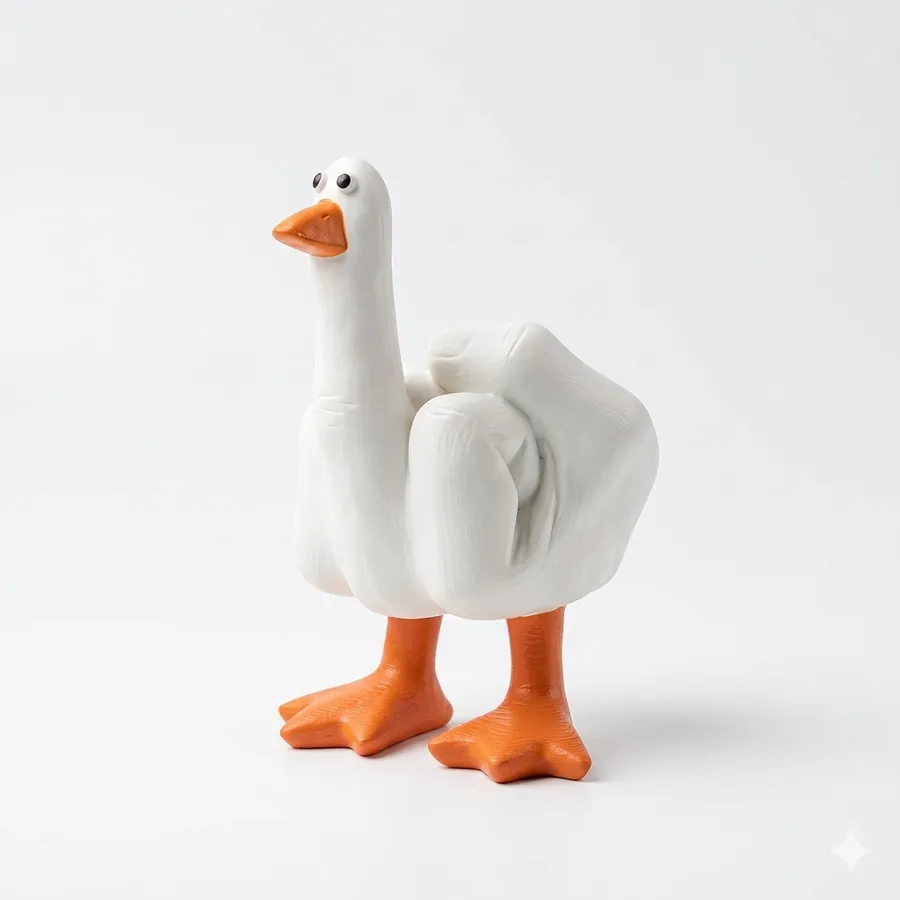Middle Finger Duck Figurine – Funny Desk Decor — wholesale Home & Décor by the case