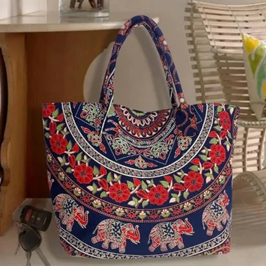 Handicraft Cotton Fabric Shoulder Bag — wholesale Bags & Backpacks by the case