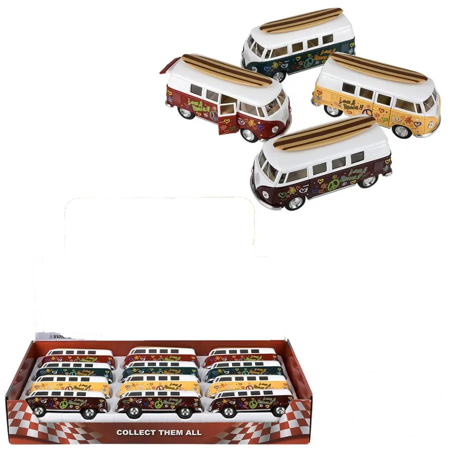 Bus/Surfboard Toy with PullBack — wholesale Toys & Games by the case