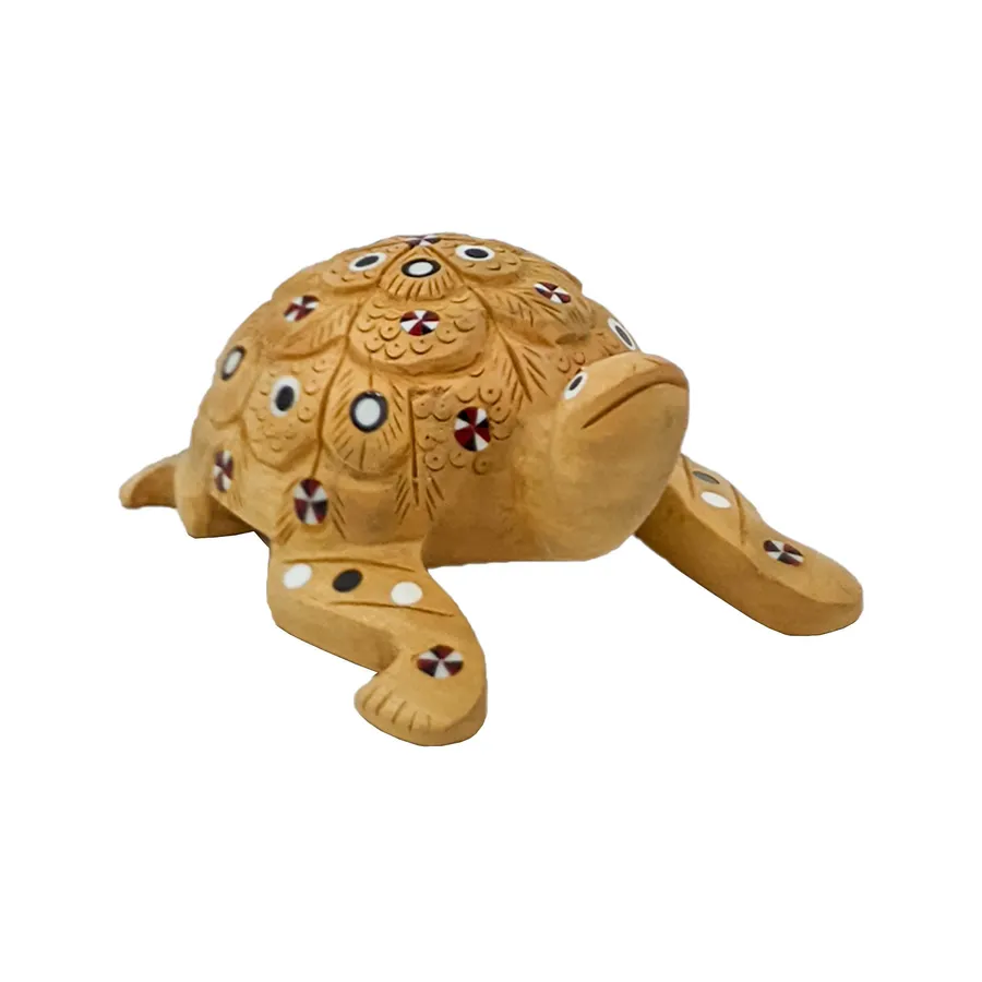 Handmade Wooden Turtle Sculpture — wholesale Home & Décor by the case