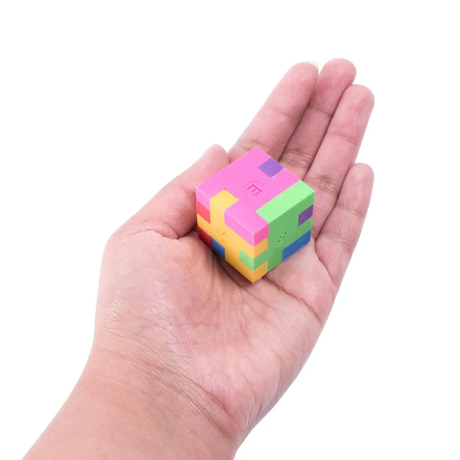 Puzzle Pencil Erasers - Mini Colorful Ge Keeraft Home Gifts — wholesale Stationery & Office by the case