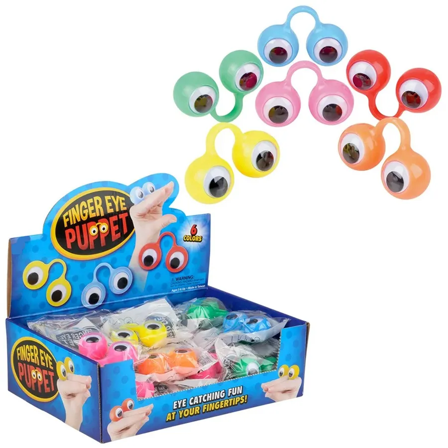 Stretchy Finger Eye Puppet Kids Toy - Assorted — wholesale Toys & Games by the case