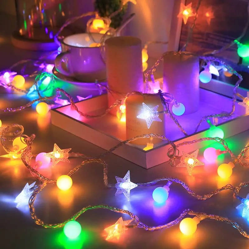 LED Crystal Ball String Lights – Battery Powered — wholesale Home & Décor by the case